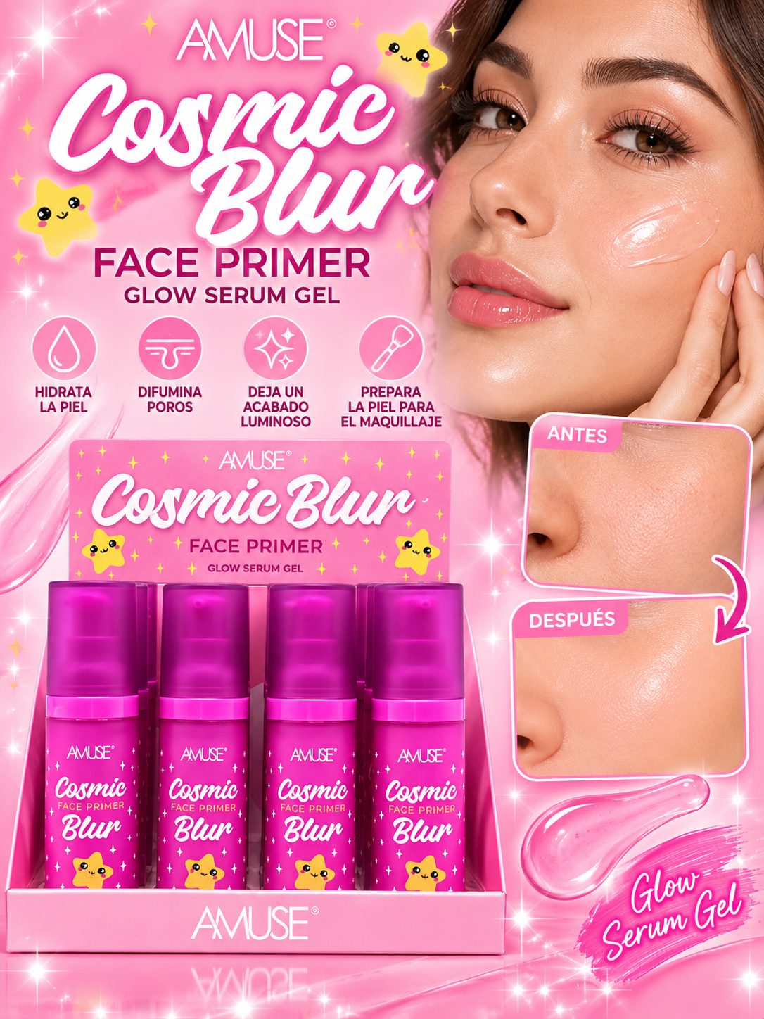 AMUSE Cosmic Blur Face Primer / 12pc Display