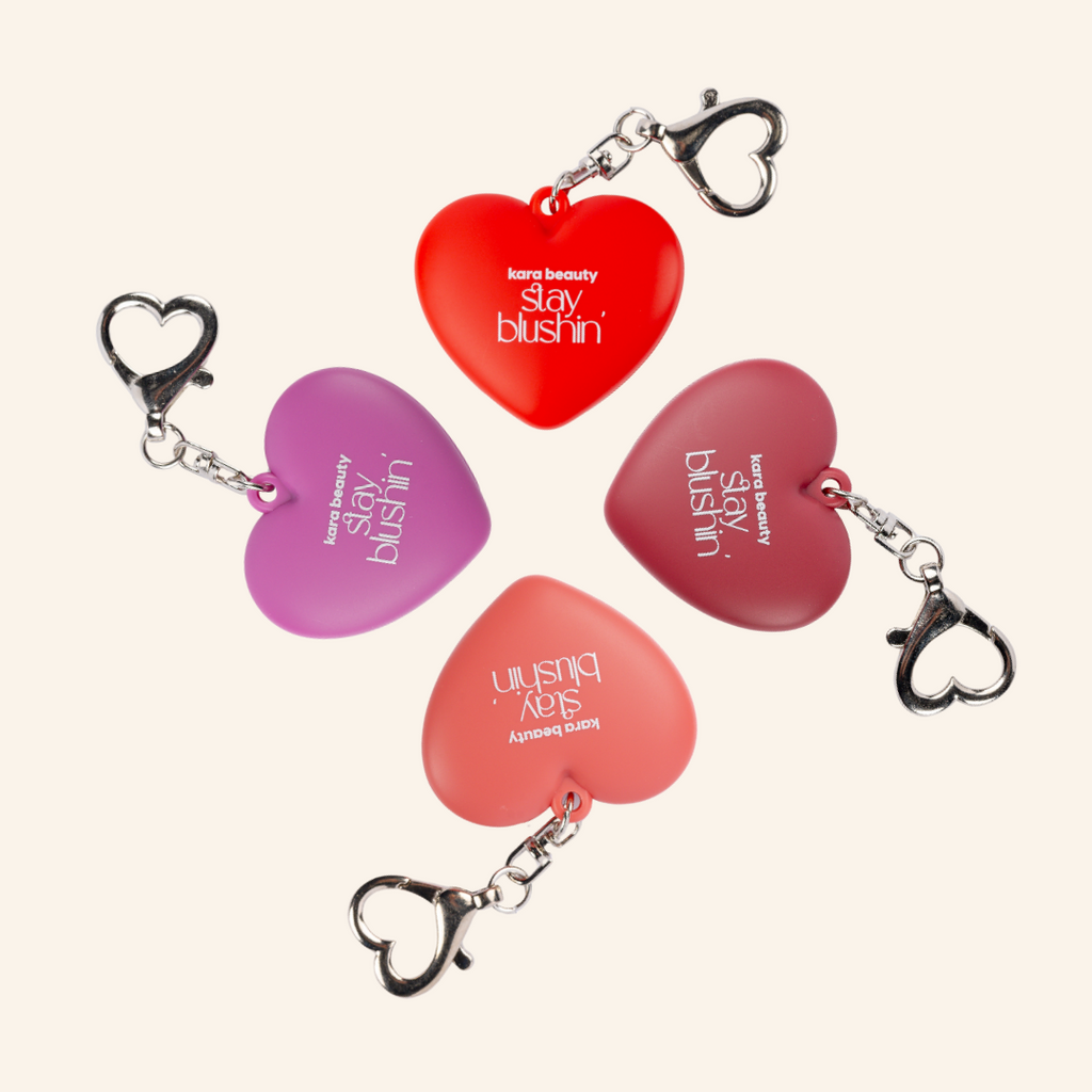 KARA BEAUTY Glow on the Go! Blush Cream Keychain Set