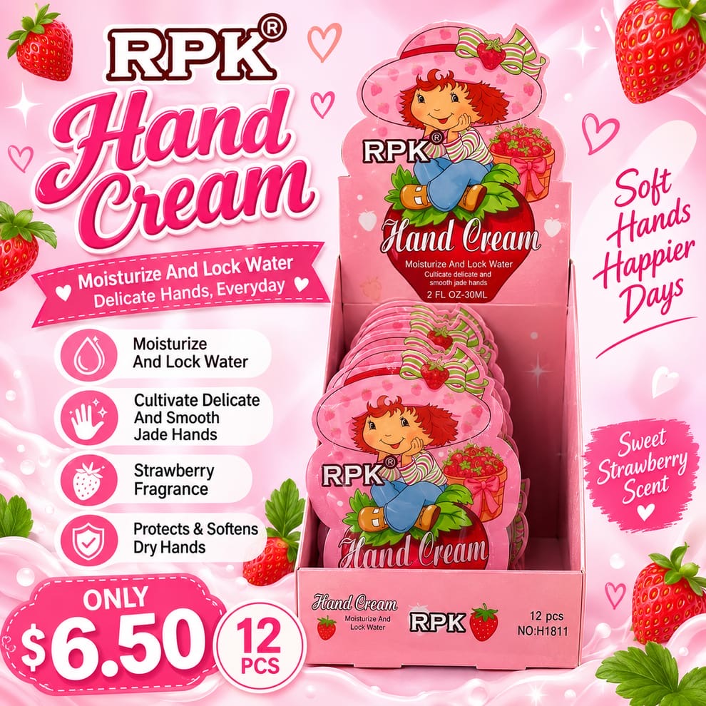 RPK Moisturizer Hand Cream / 12pcs Display