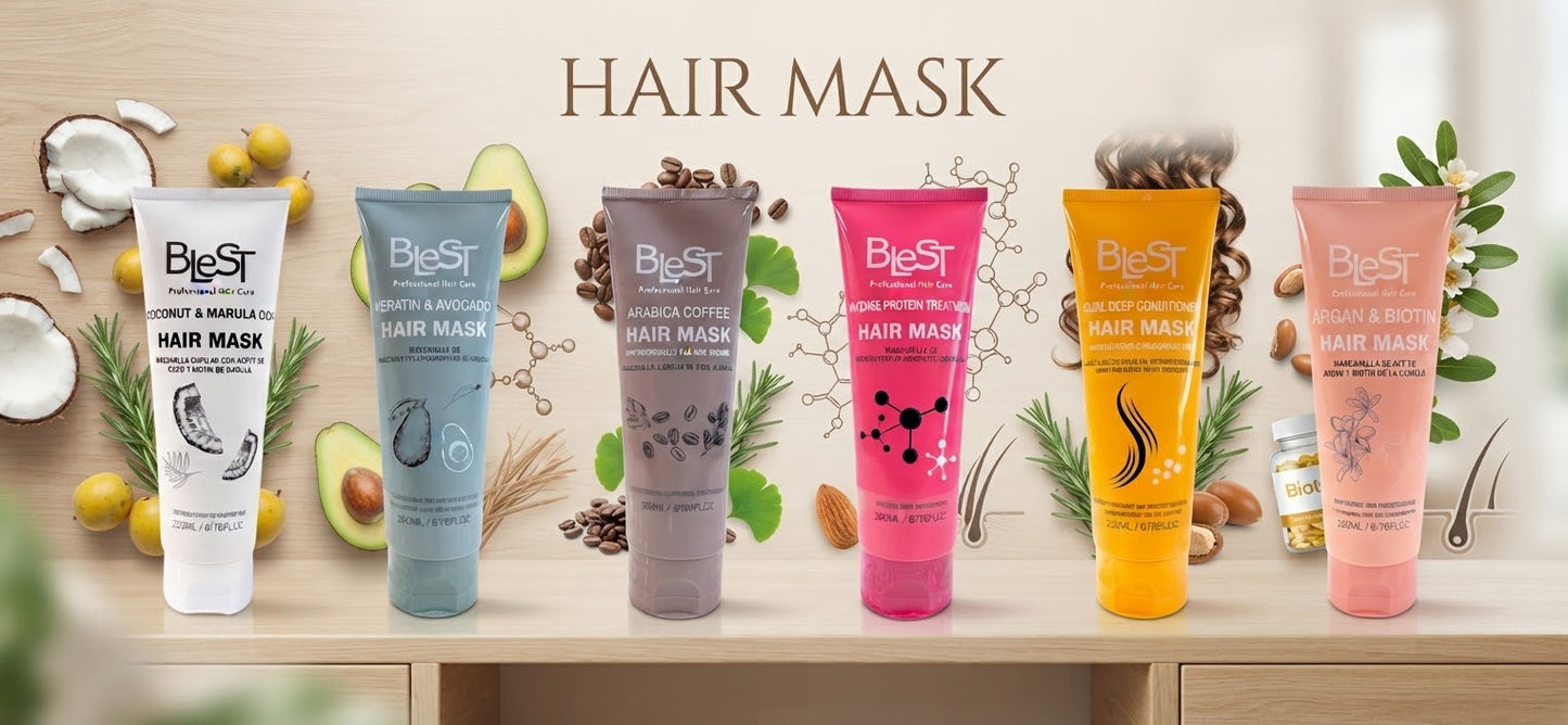 BLEST Hair Mask - Rich Curls Deep Conditioning / 3pcs Pack