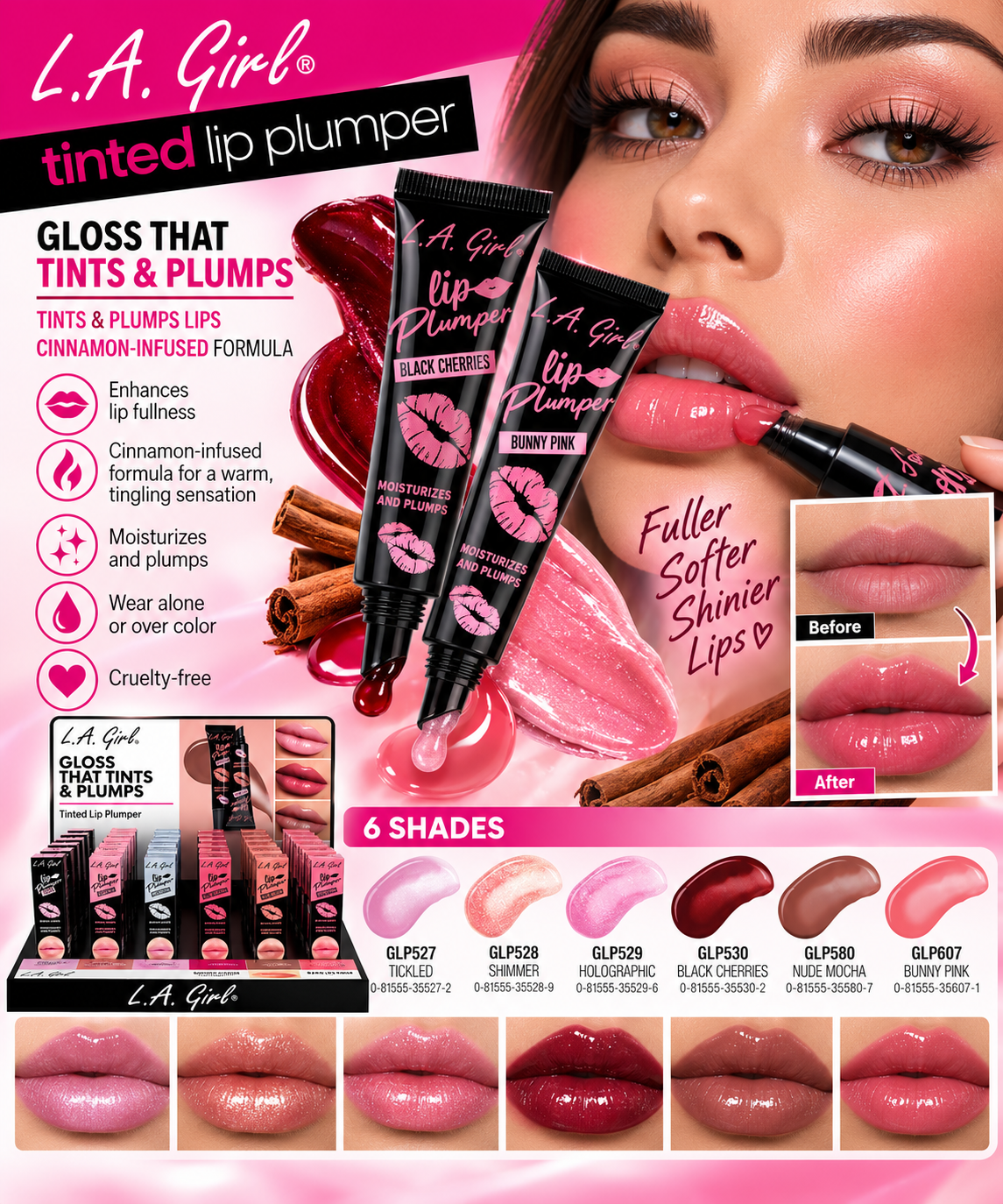 LA GIRL Tinted Lip Plumper / 36pcs Display