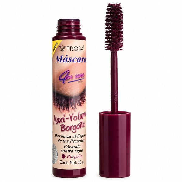 PROSA Maxi-volume Borgoña Mascara 4 En Uno