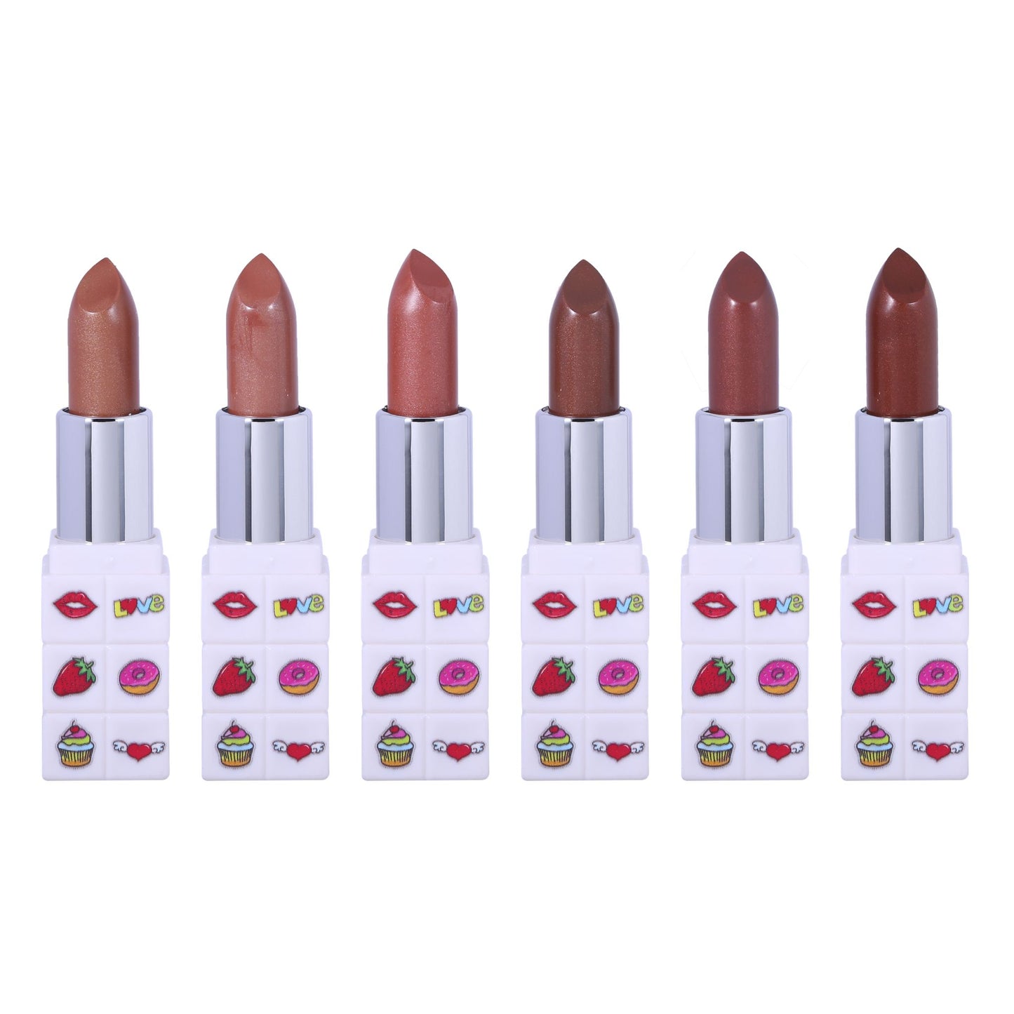Romantic Beauty - Satin Lipstick - Nude colors / 24pcs Display
