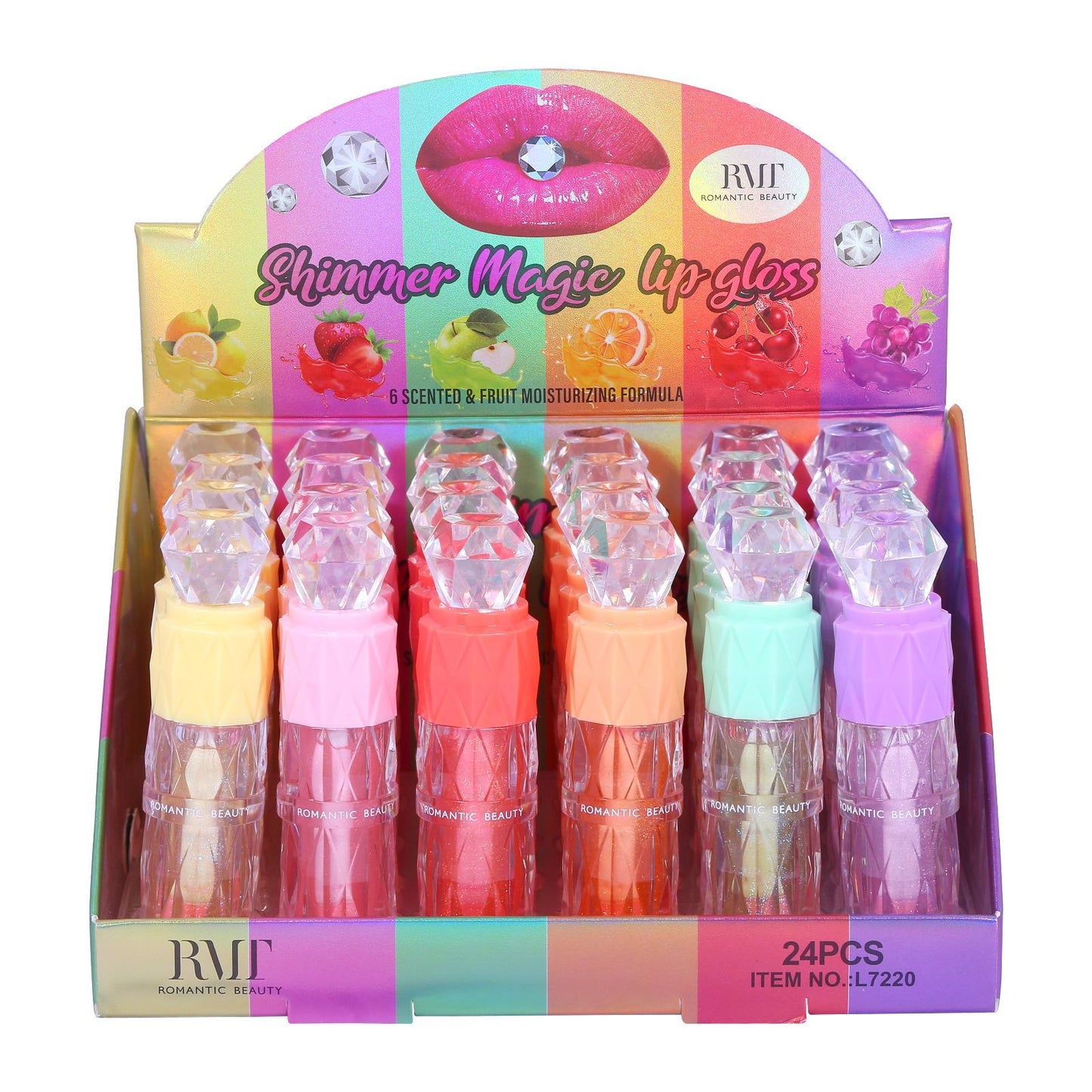 Romantic Beauty - Shimmer Magic Lip Gloss / 24pcs Display