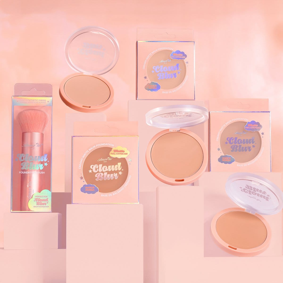 AMORUS - CLOUD BLUR - CREAMY MATTE BALM FOUNDATION / 36PCS DISPLAY + TESTER FREE