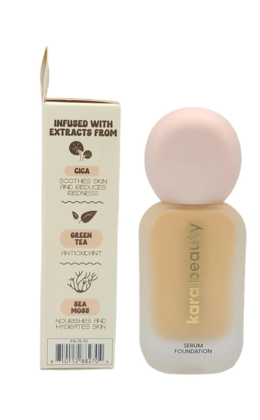 KARA BEAUTY GNO Serum Foundation Set B | 24pcs Display + Tester free
