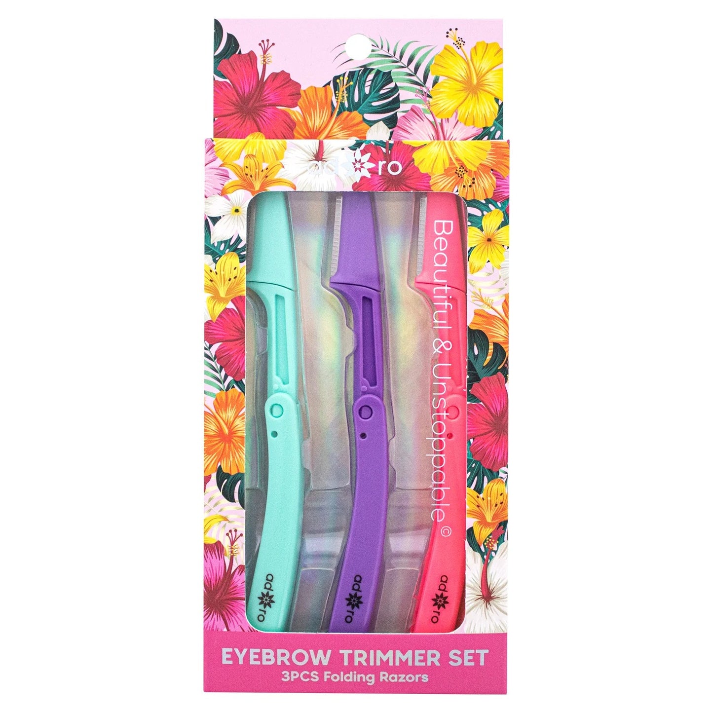 ADORO Folding Eyebrow Trimmer Set #1218 | 12 Set pack