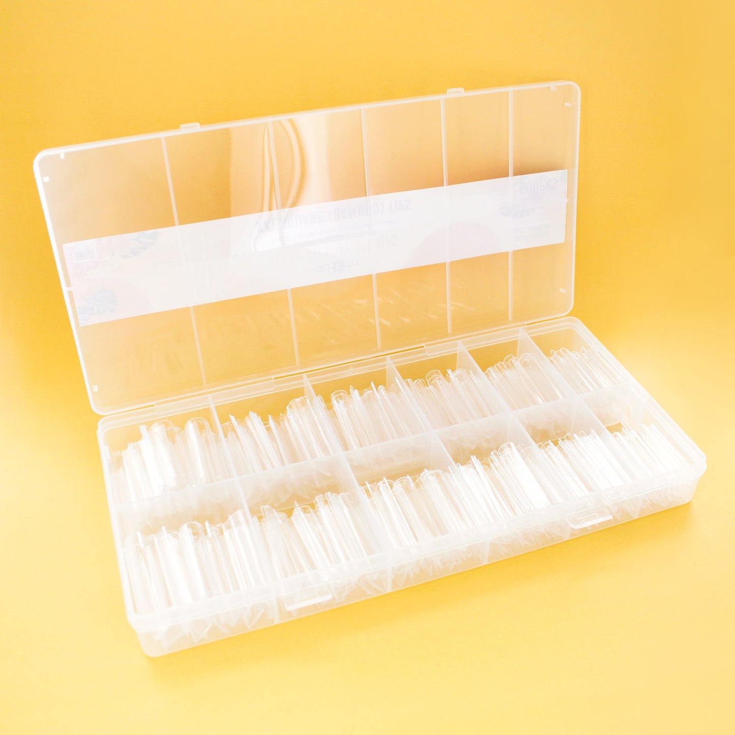 ADORO Flexi' Fit Soft Gel Tips XXL Square (BAMBOO) 600pcs Tips