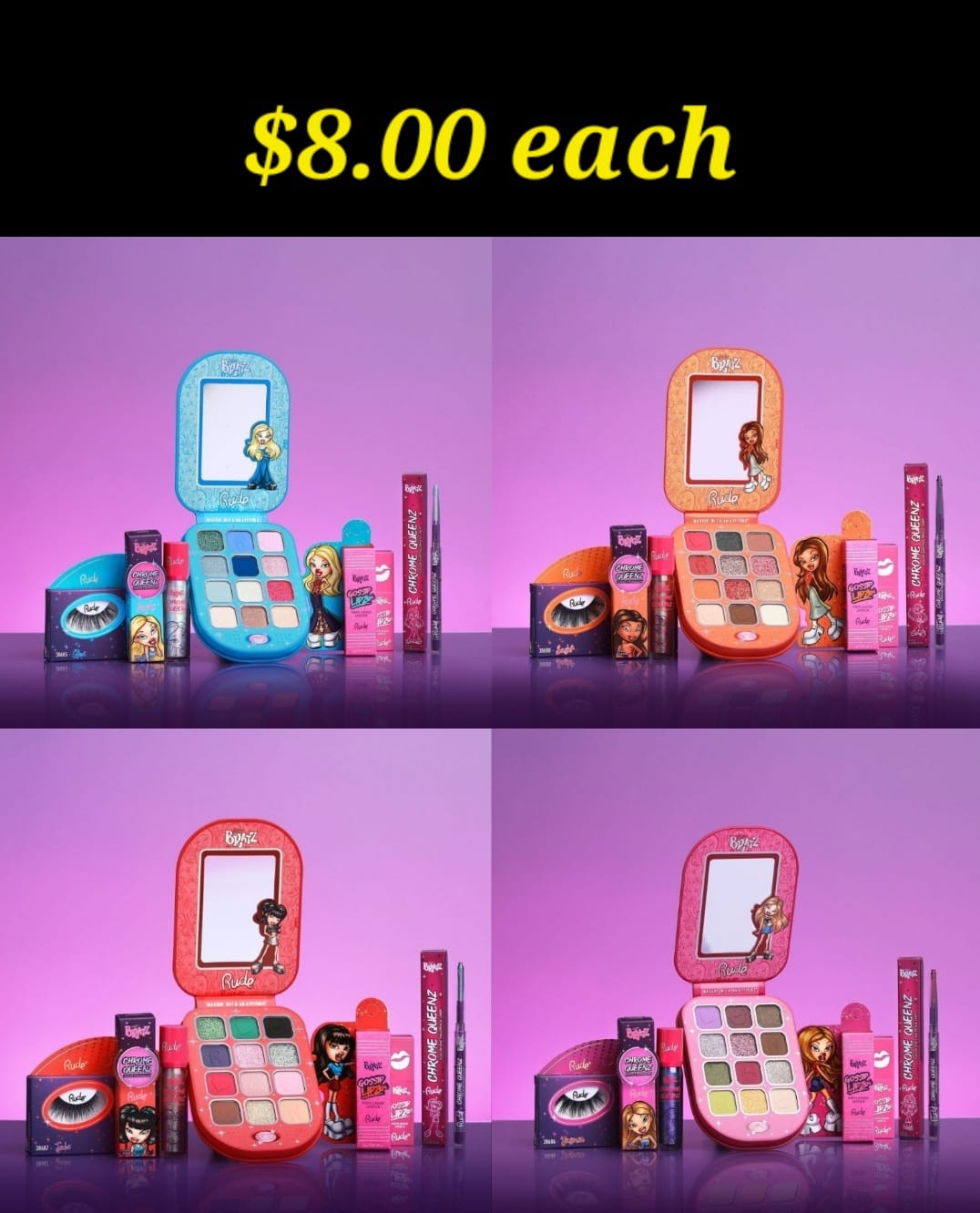 RUDE Bratz Collection w/ Display 144pcs Display