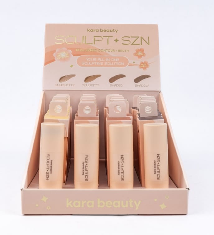 KARA BEAUTY Sculpt SZN Dual-Ended Contour Brush | 24pcs Display tester free
