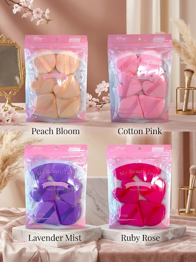 BEAUTY SET Powder Puff Assorted / 12Bag
