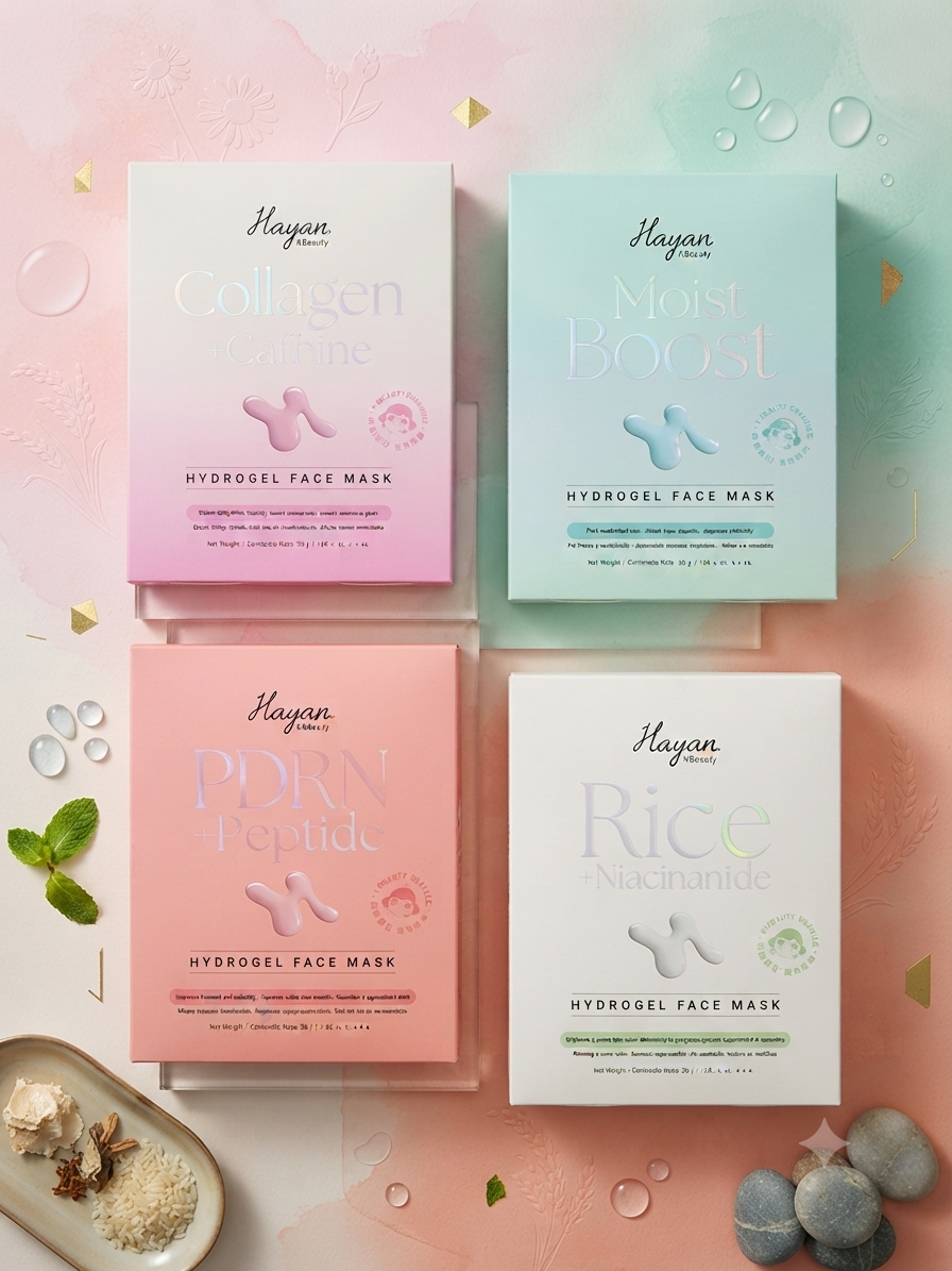 HAYAN Hydrogel Face Mask PDRN+ Peptide / 4pc pack
