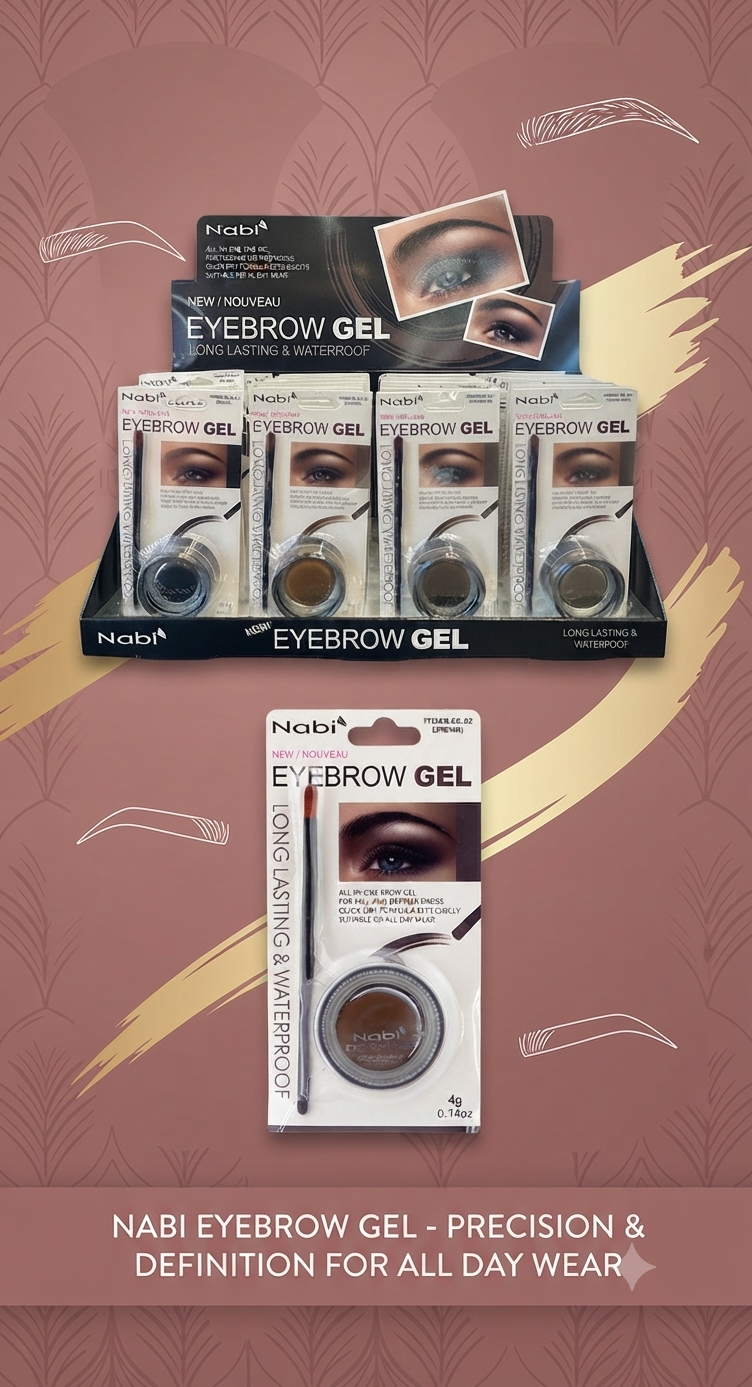 NABI Eyebrow Gel long lasting waterproof / 24 pcs Display