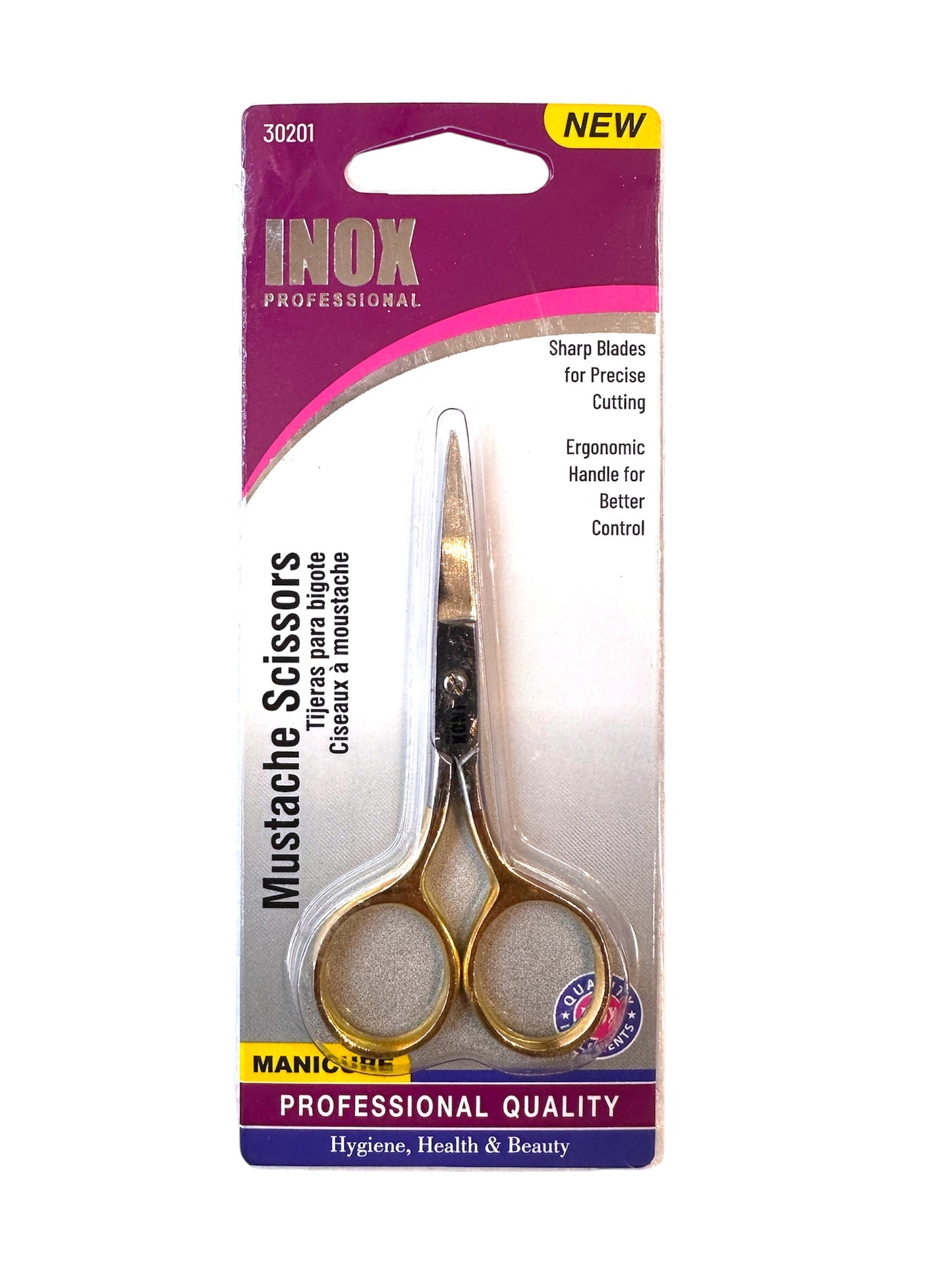 INOX Mustache Scissors / 12pcs Box