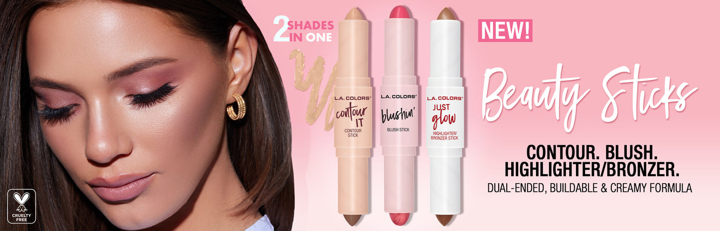 LA COLORS Blusin' Blush Stick - Dual-Ended Blush Sticks #CPD526B / 36pcs Display