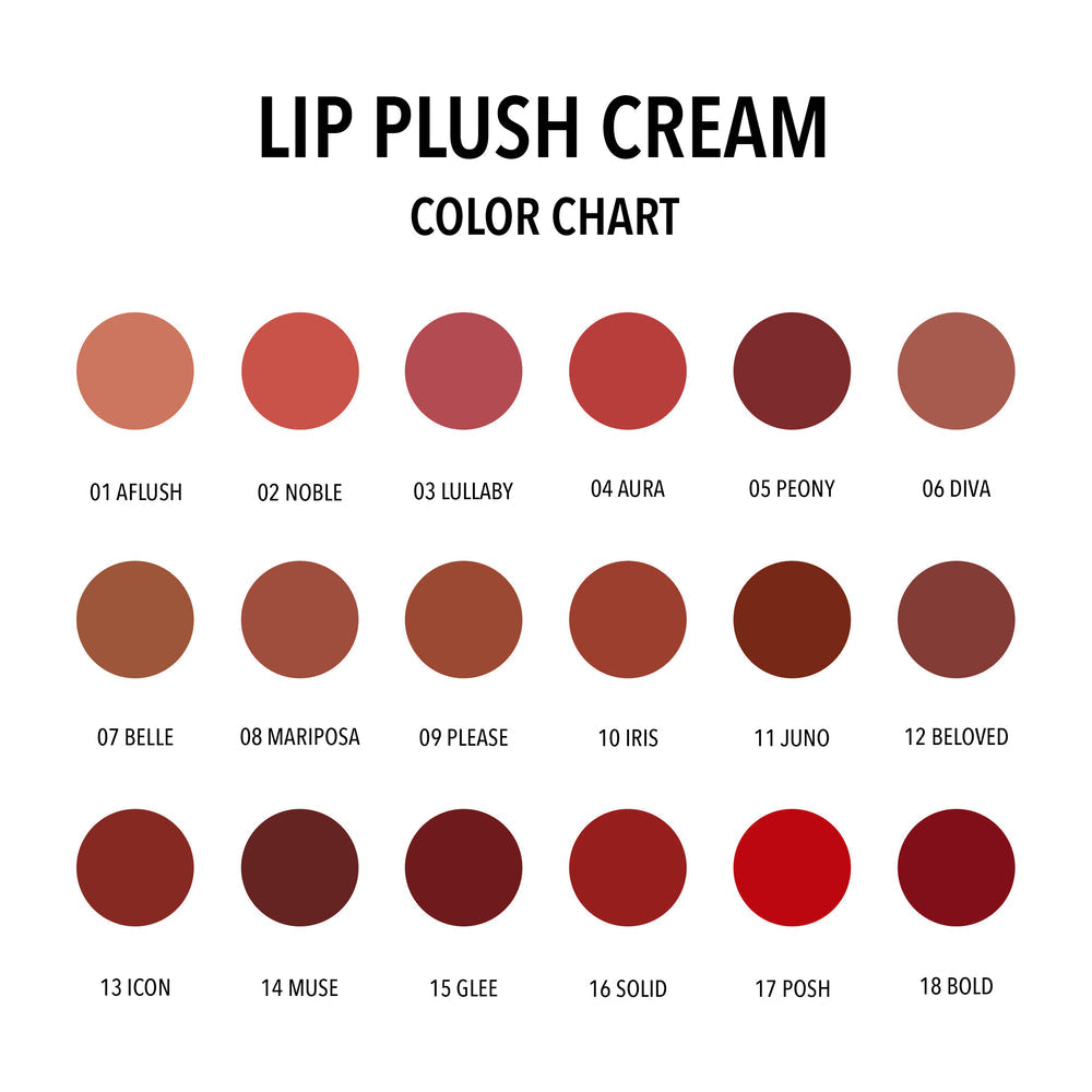 MOIRA Lip Plush Cream #LPCSET w/ Display / 108pcs Display + Tester