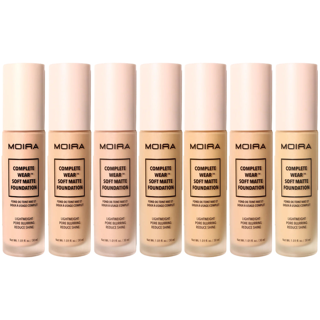 MOIRA Complete Wear Soft Matte Foundation Set A w/Display 21pcs Display + tester