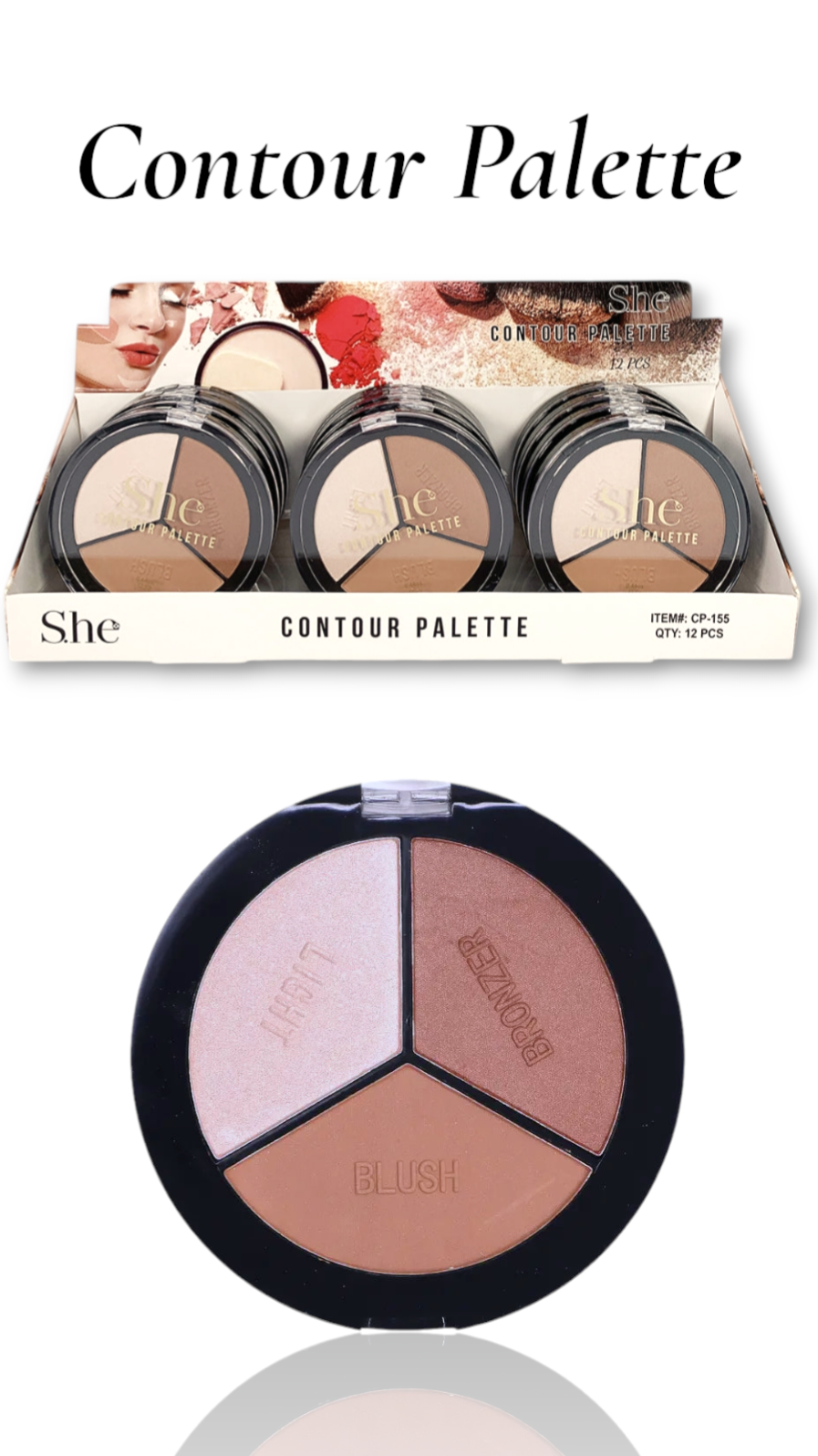 She - Contour Palette #CP-155 / 12pcs Display