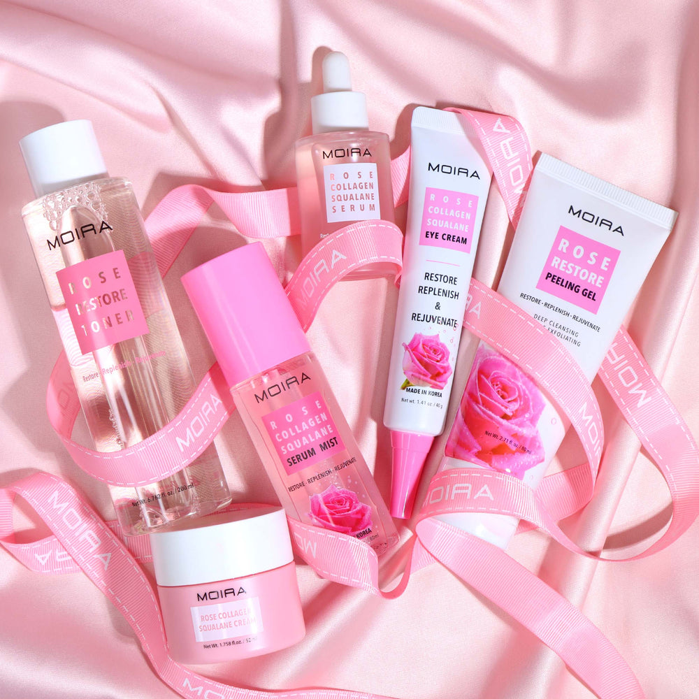 MOIRA Crema de Ojos Colágeno Rosa Escualano #RCE001 | Caja de 3 piezas