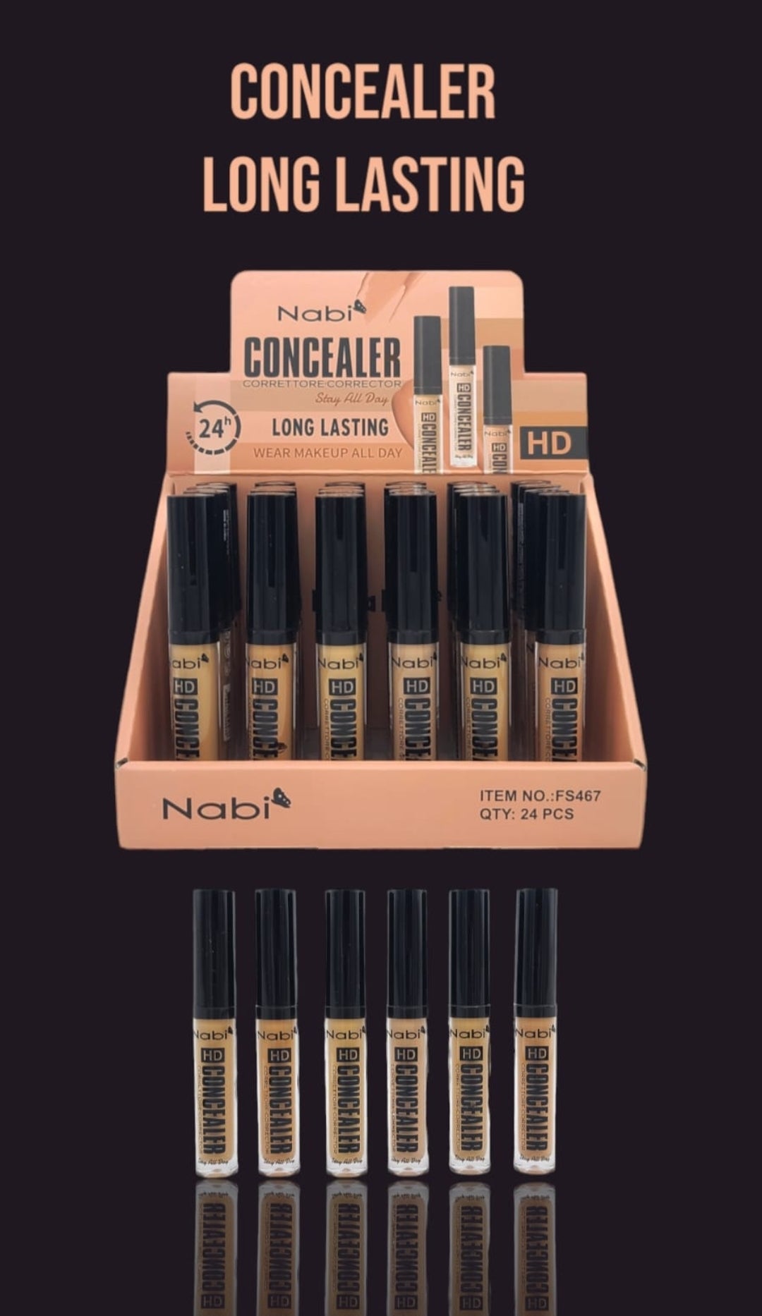 Nabi - 24hrs Concealer Long-lasting #FS467 / 24pcs Display