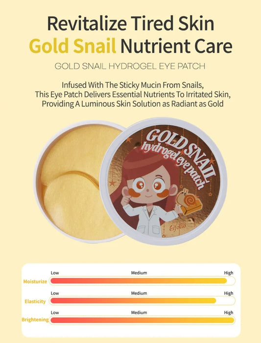 ESFOLIO HydroGel Eye Patch Gold Snail