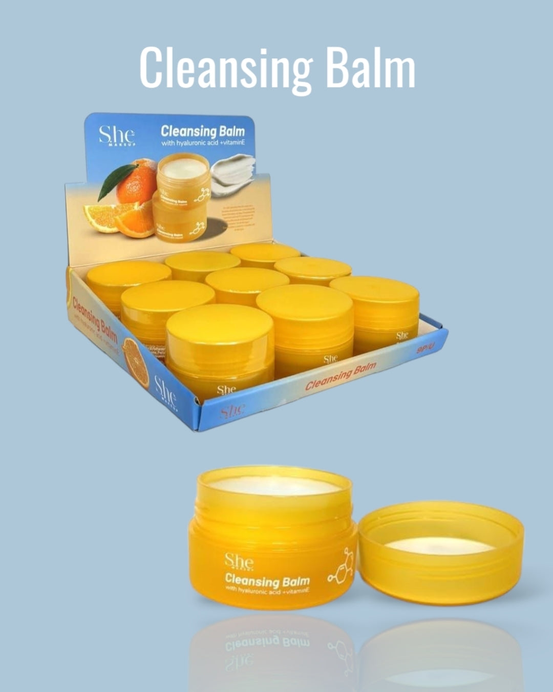 S.he Makeup Cleansing Balm with Hyaluronic acid + vitamin E