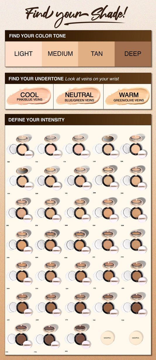 MOIRA Complete Wear Foundation Powder #CPF | Refills |