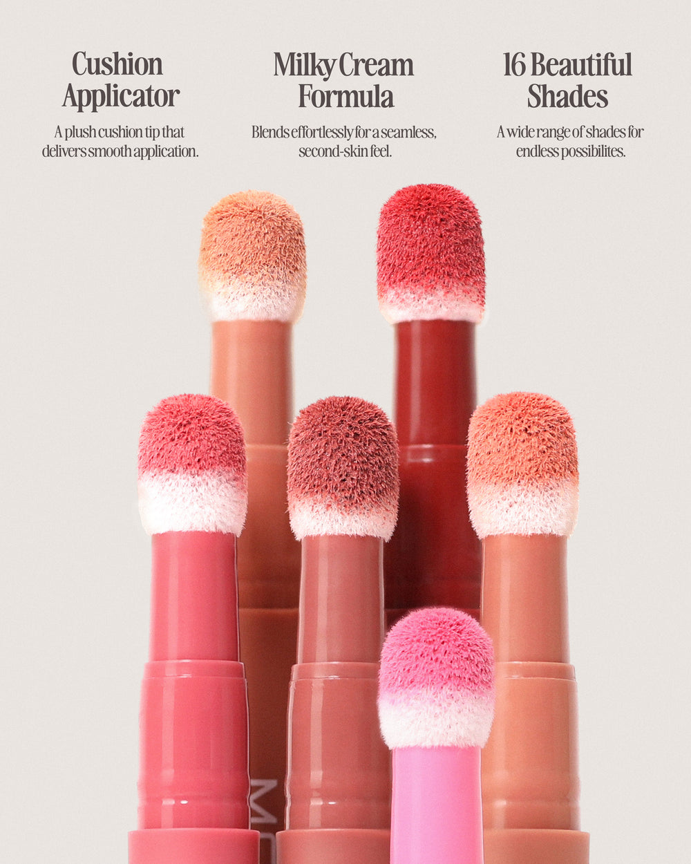 MOIRA Cushion Kiss Lip Cream / 3pcs Box