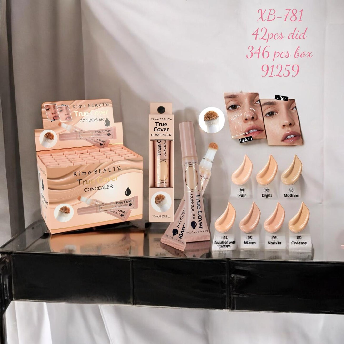 XIME BEAUTY True Cover Concealer | 42pcs Display