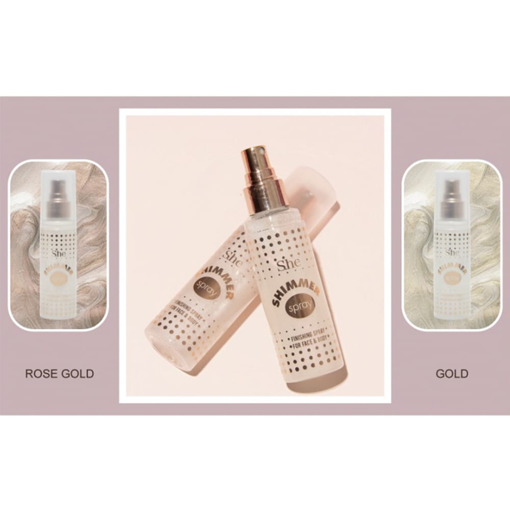 S.HE MAKEUP Face & Body Shimmer Spray