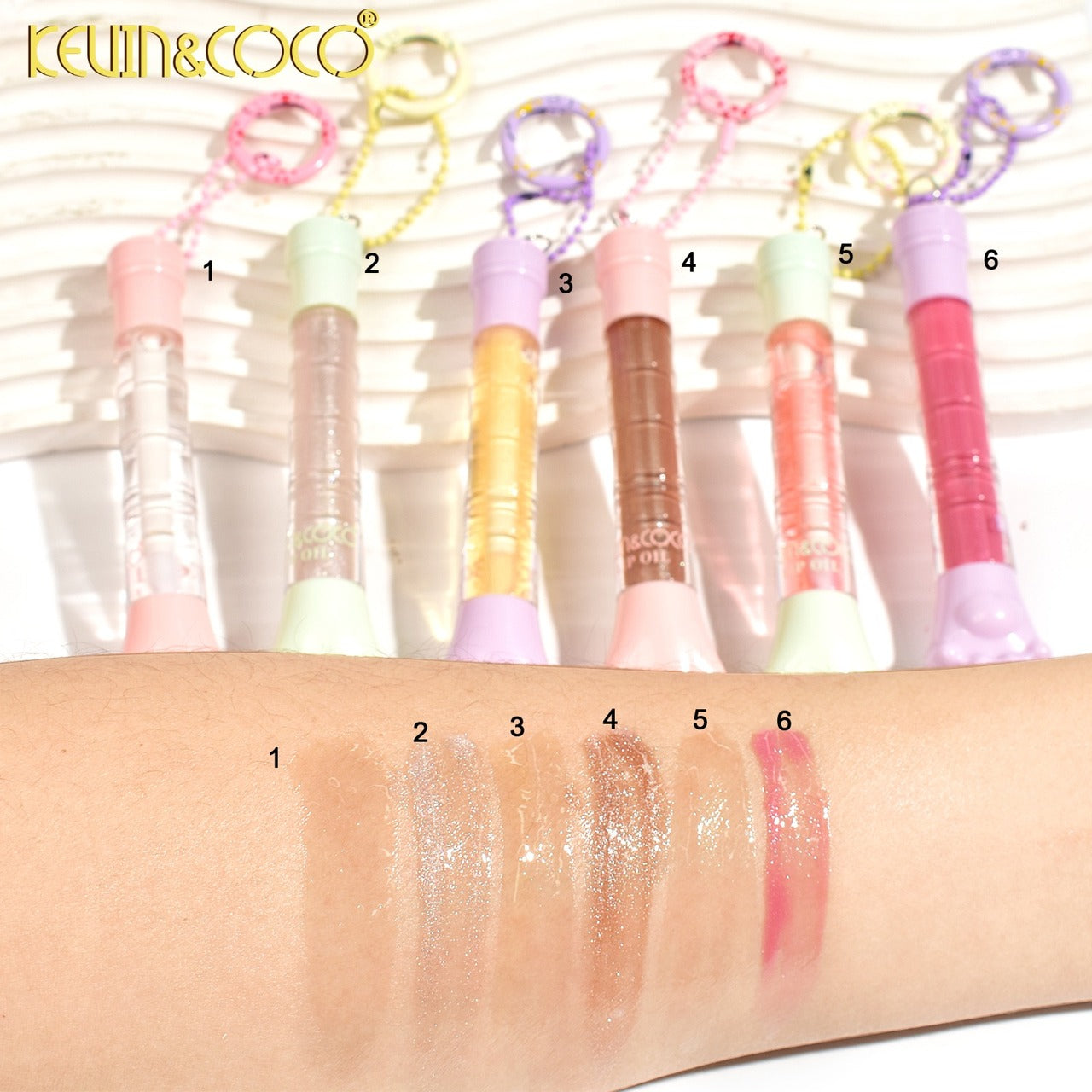 KEVIN&COCO Lip Oil Keychain / 24pcs Display