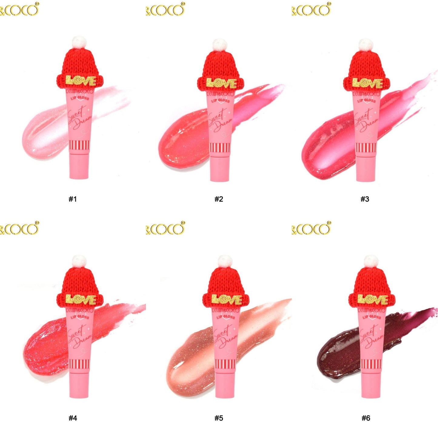 KEVIN&COCO Sweet Dream Color Lipgloss / 36pcs Display