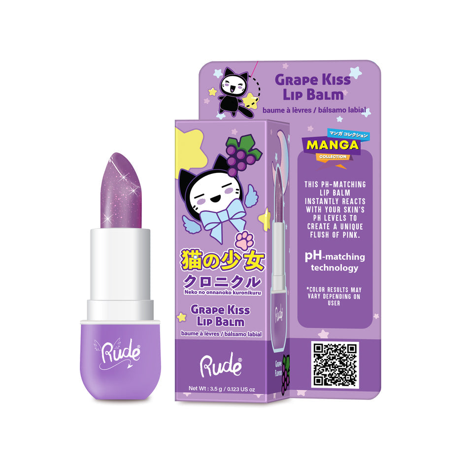 RUDE Manga Collection Lip Balm & Sparkle Lip Oil w/ Display 96pcs Display Tester free