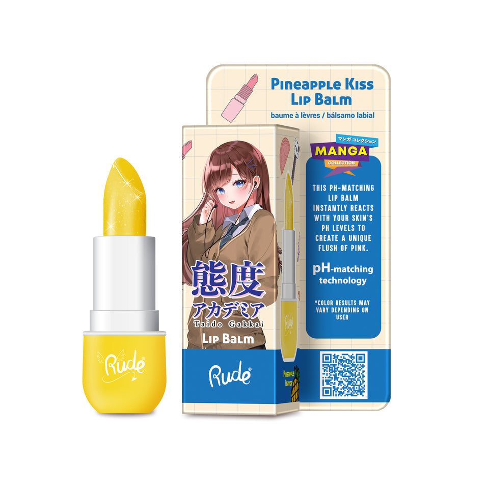RUDE Manga Collection Lip Balm & Sparkle Lip Oil w/ Display 96pcs Display Tester free