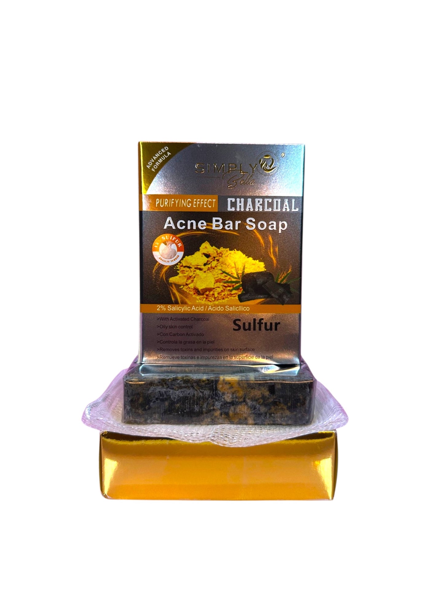 SIMPLY BELLA Sulfur Acne Bar Soap | 12pcs Display