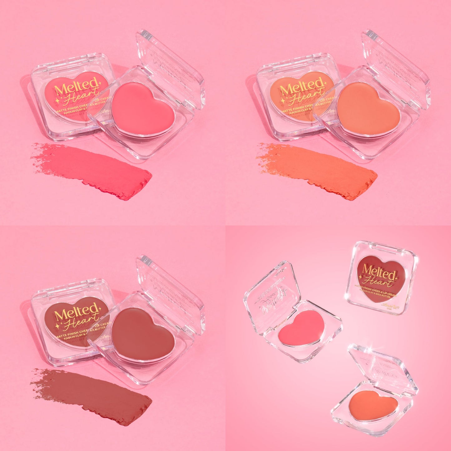 AMORUS Melted Heart Matte Finish Cheek & Lip Cream / 36pcs Display + Tester free