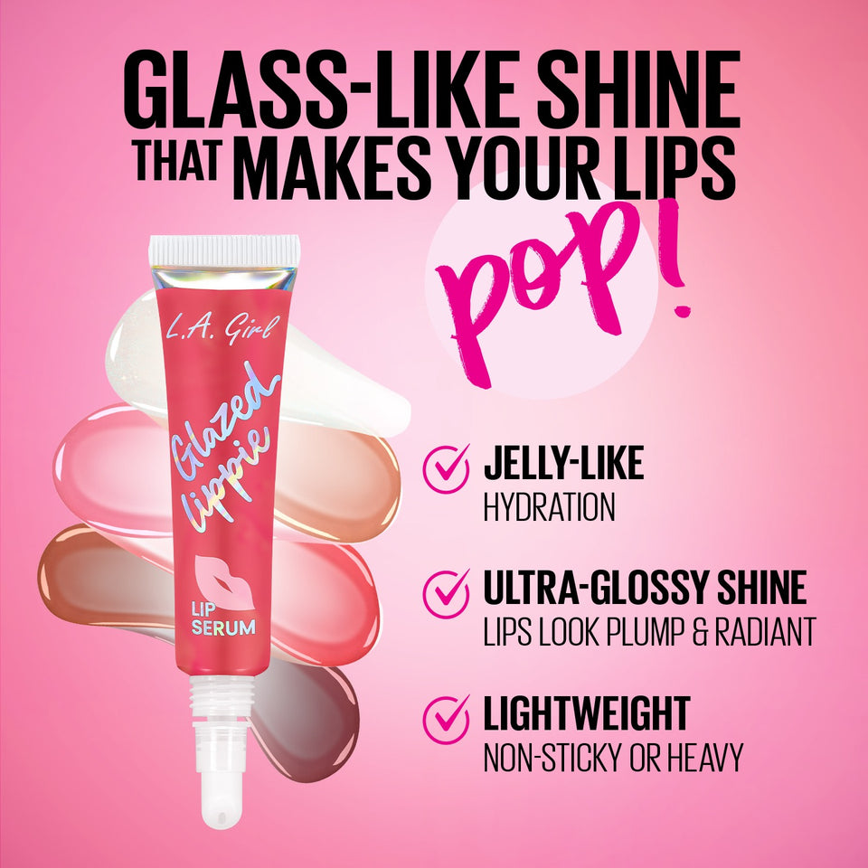 L.A. Girl Glazed Lippie Lip Serum #GPD545B | 36pcs Display