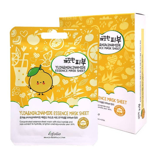 ESFOLIO Essence Mask Sheet - Yuja & Niacinamide