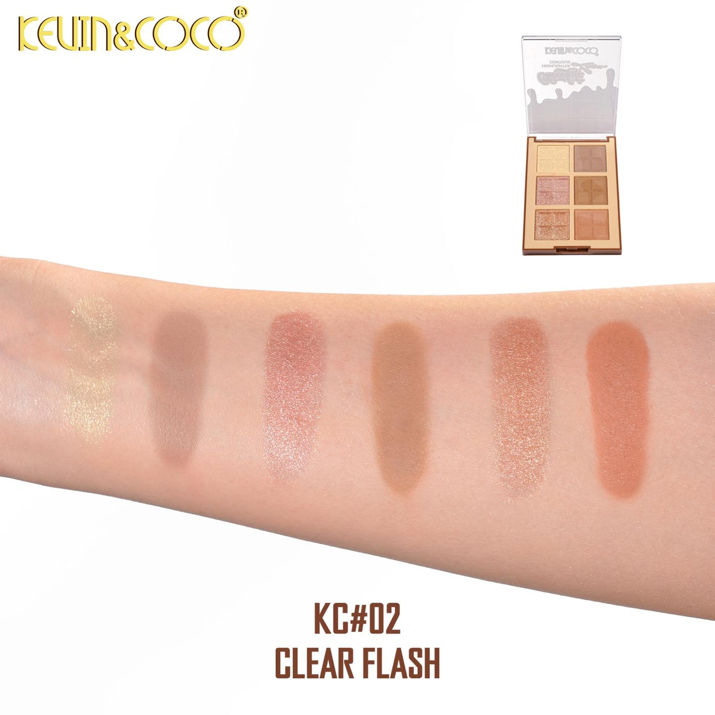 KEVIN&COCO Chocolate Highlighter & Contour / 12pcs Display