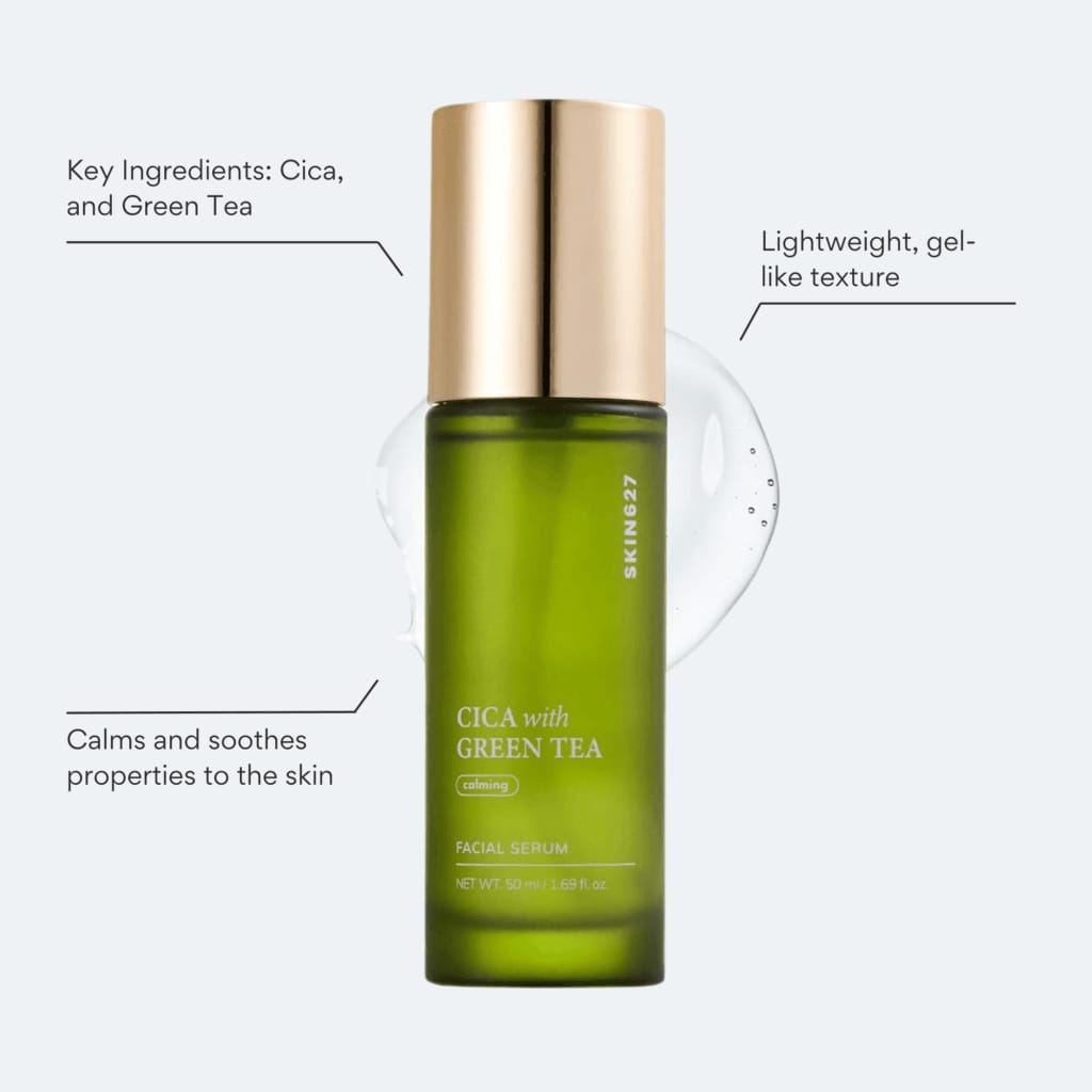 SKIN627 Cica With Green Tea Facial Serum 50ml