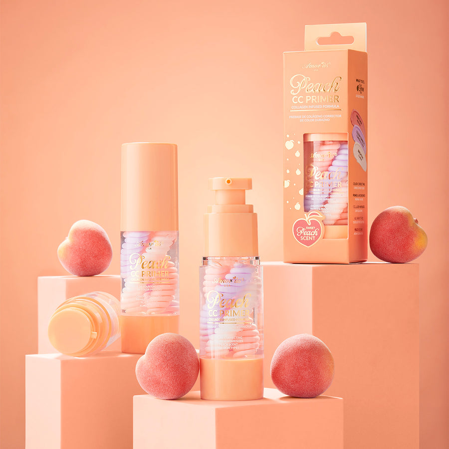 AMORUS Peach CC Primer Collagen Infused Formula 24pcs Display + Tester