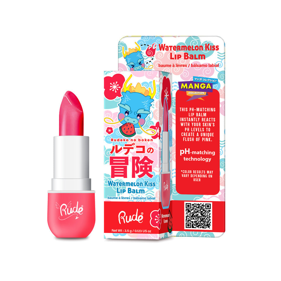 RUDE Manga Collection Lip Balm & Sparkle Lip Oil w/ Display 96pcs Display Tester free