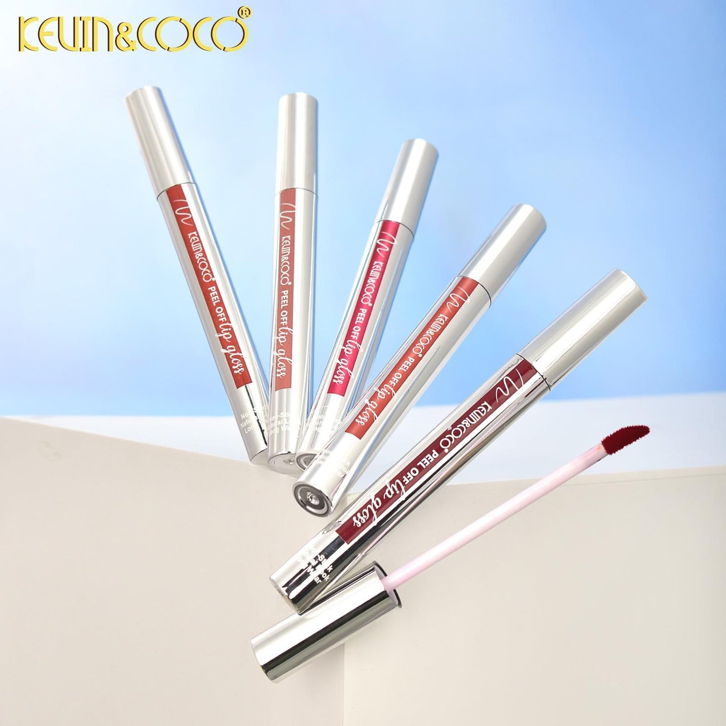 Brillo labial de arrastre KEVIN&COCO Lumina Kiss / Exhibidor de 24 unidades