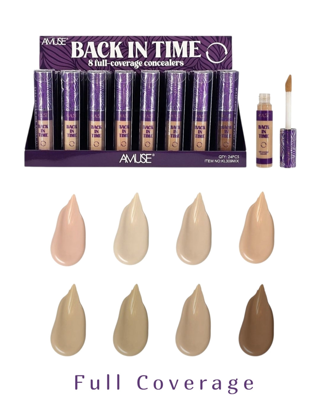 AMUSE Back In Time Full-Coverage Concealer / 24pcs Display