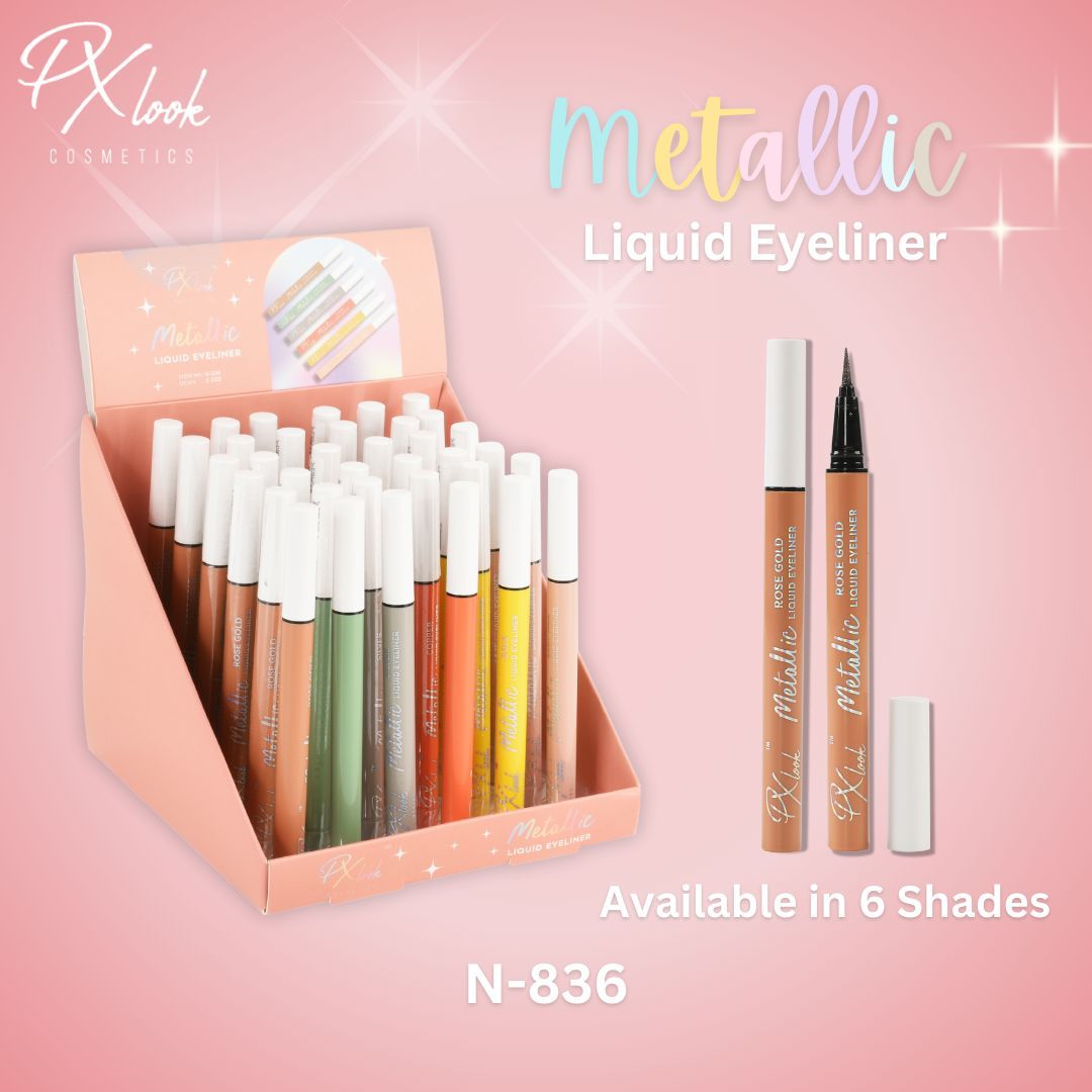 Px Look Color Metallic Liquid Eyeliner | 36pcs Display