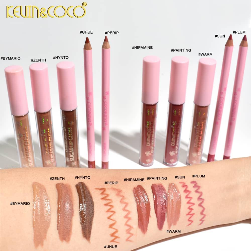KEVIN&COCO Lipgloss & Liner Collection / 6set Diplay