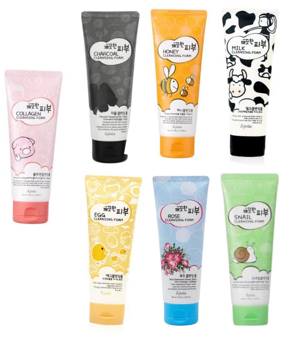 ESFOLIO Cleansing Foam Hyaluronic Acid with Peach 150g