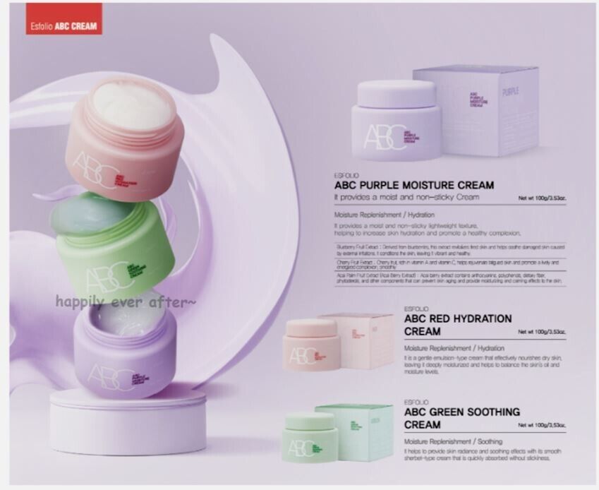 ESFOLIO ABC Purple Moisture Cream Purple 100g