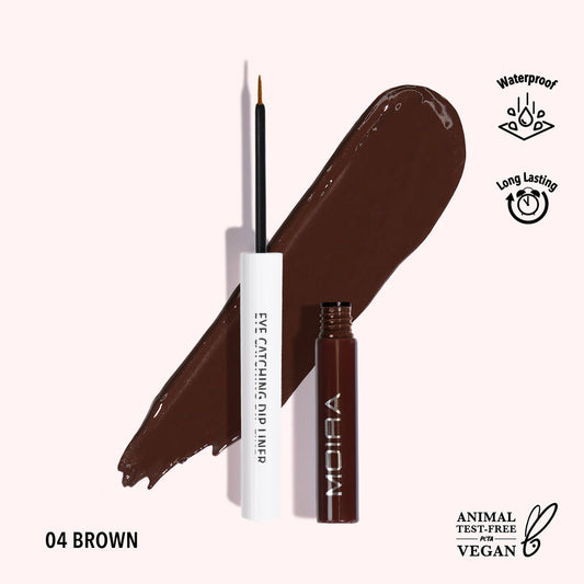 MOIRA - Eye Catching Dip Liner (004, Brown) (ECD004)