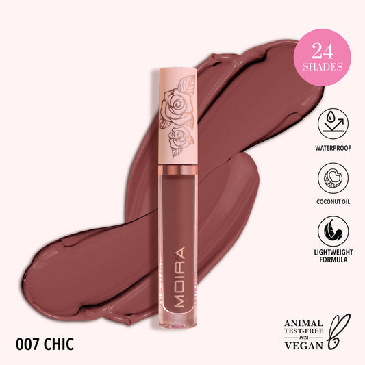 MOIRA - Lip Divine Liquid Lipstick (007, Chic) (LDV007)